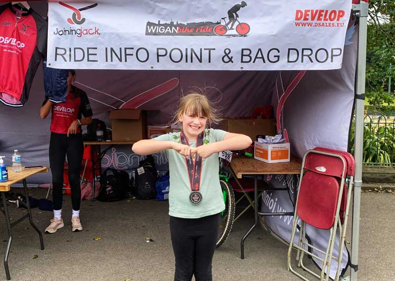 Chloe Seddon Wigan Bike Ride 2022